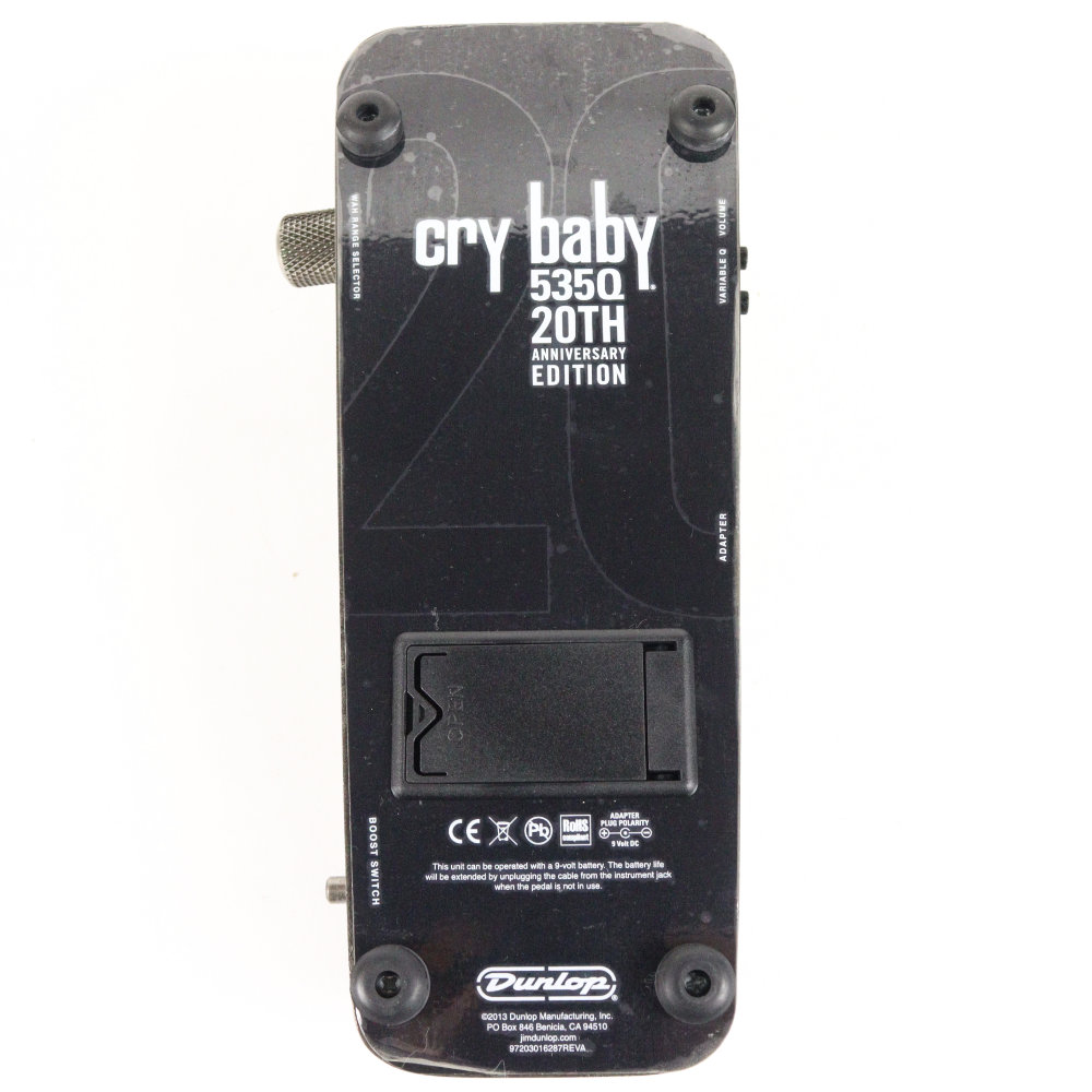 【中古】 ワウペダル Jim Dunlop Cry Baby 535Q-20 20周年記念モデル 底面