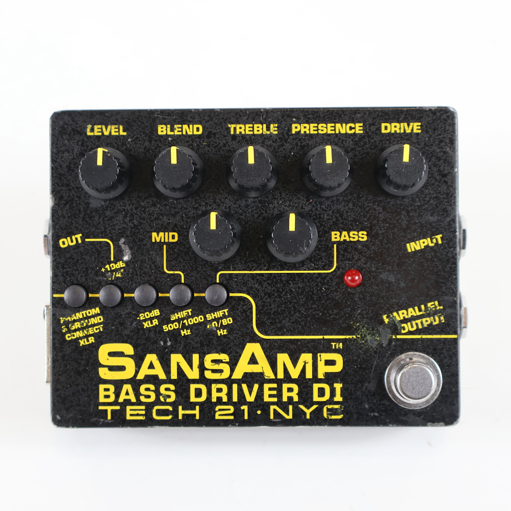 【中古】サンズアンプ ベースドライバーDI TECH21 SansAmp BASS DRIVER DI V2 BK ベース用DI プリアンプ