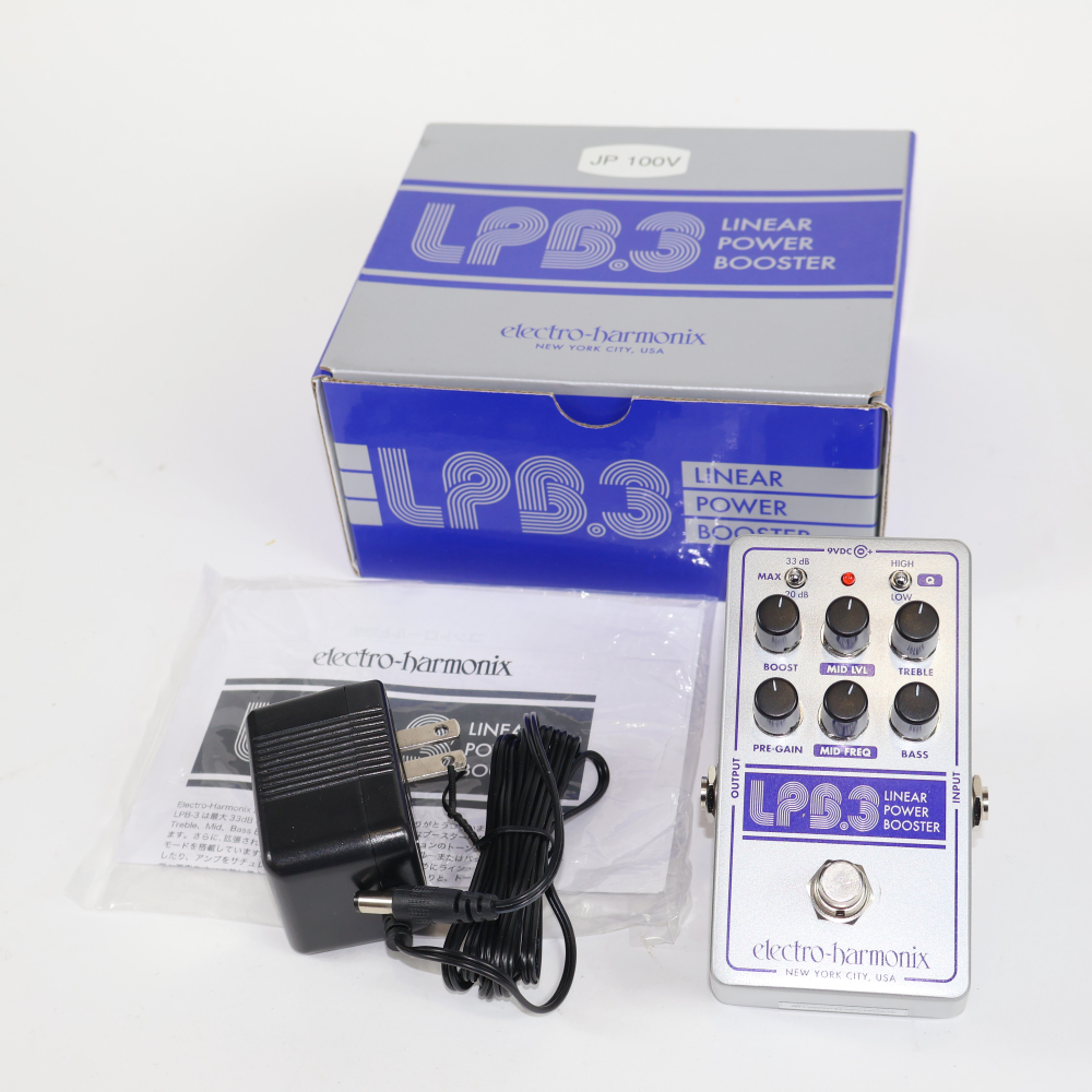 【中古】 エフェクター ブースター エレハモ ELECTRO-HARMONIX LPB-3 エレクトロハーモニクス LINEAR POWER BOOSTER & EQ ギターエフェクター