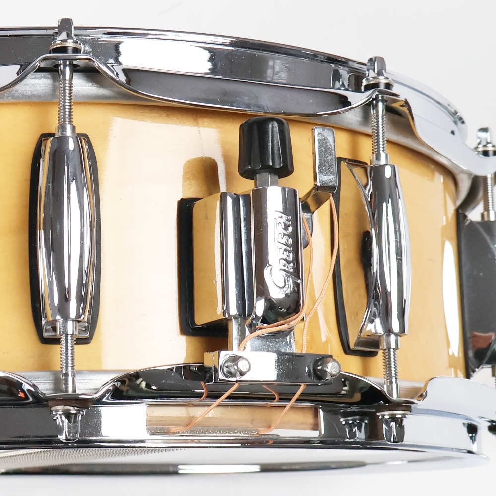 【中古】 スネアドラム グレッチ GRETSCH Gross Maple Snare 14x5.5 ストレイナー 