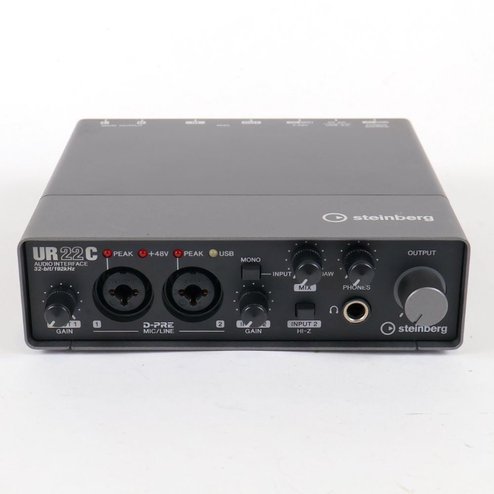 【中古】 オーディオインターフェイス Steinberg UR22C スタインバーグ USBオーディオインターフェース 正面