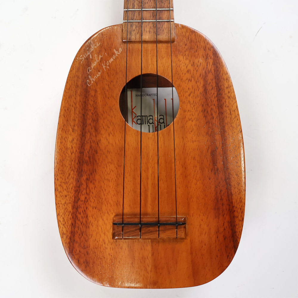 【中古】 ウクレレ KAMAKA パイナップル ソプラノウクレレ ホワイトラベル カマカ 80-90年代製 詳細画像