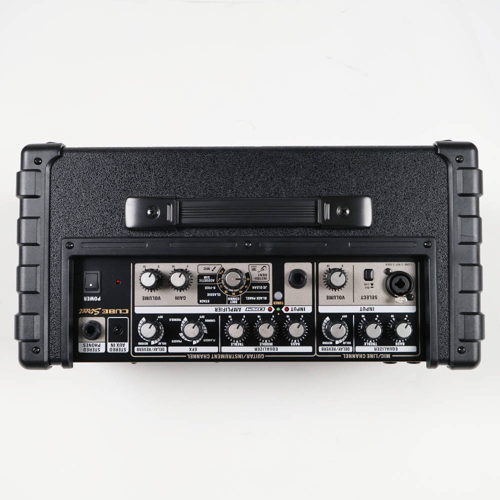 【中古】 ギターアンプ ローランド ROLAND CUBE Street BK 乾電池駆動パフォーマンス用ステレオアンプ ギターアンプ コントロール