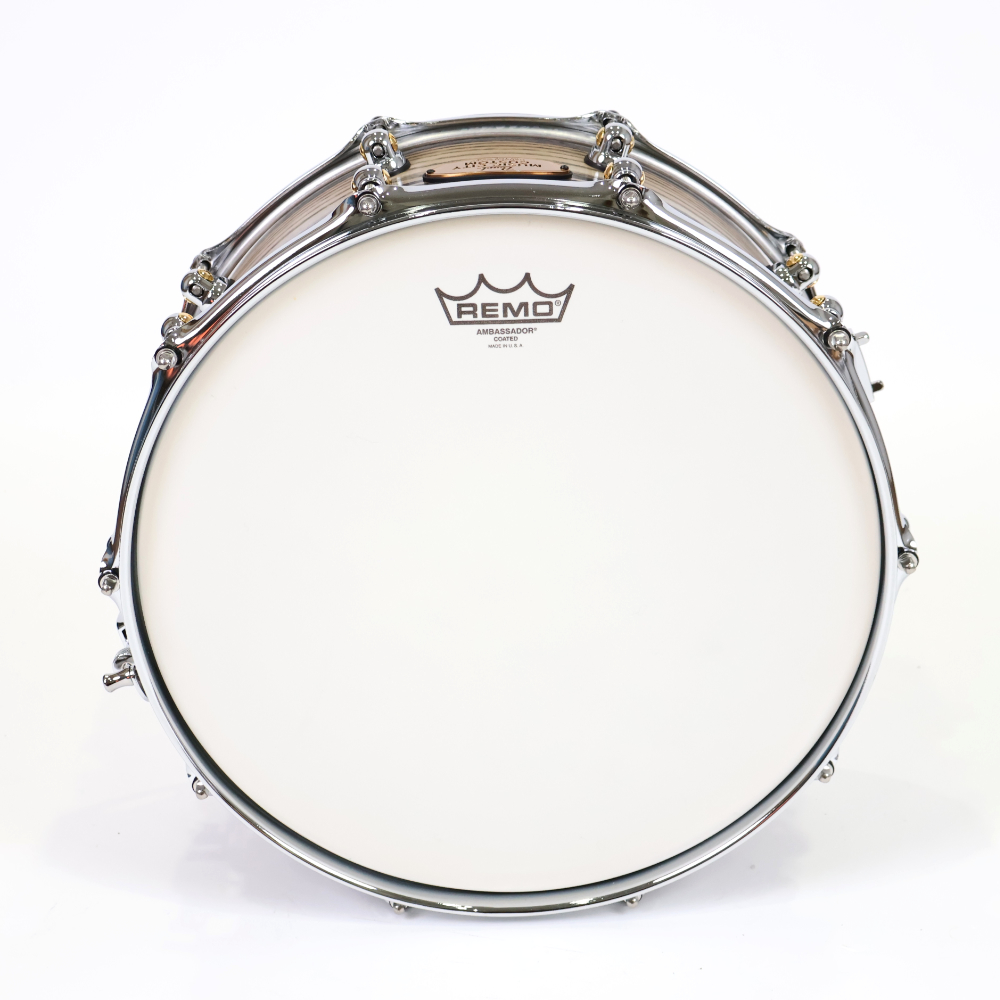 Pearl パール USA MUSIC CITY CUSTOM MCCA1465S/C Solid Ash Shell 14x6.5 Two Tone Ash w/Ebony Inlay スネアドラム 詳細画像