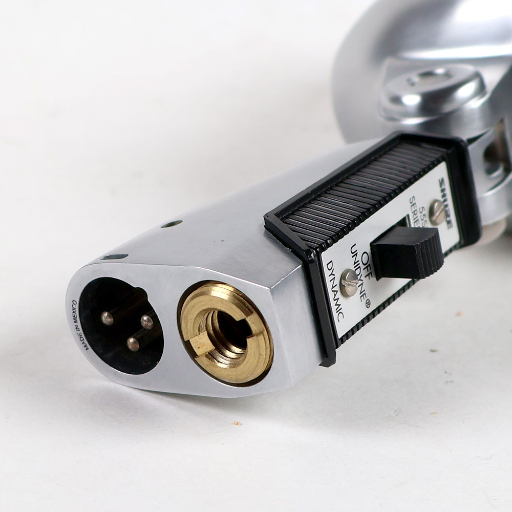【中古】 SHURE シュア 55SH SERIES II ボーカル用ガイコツマイク 端子部