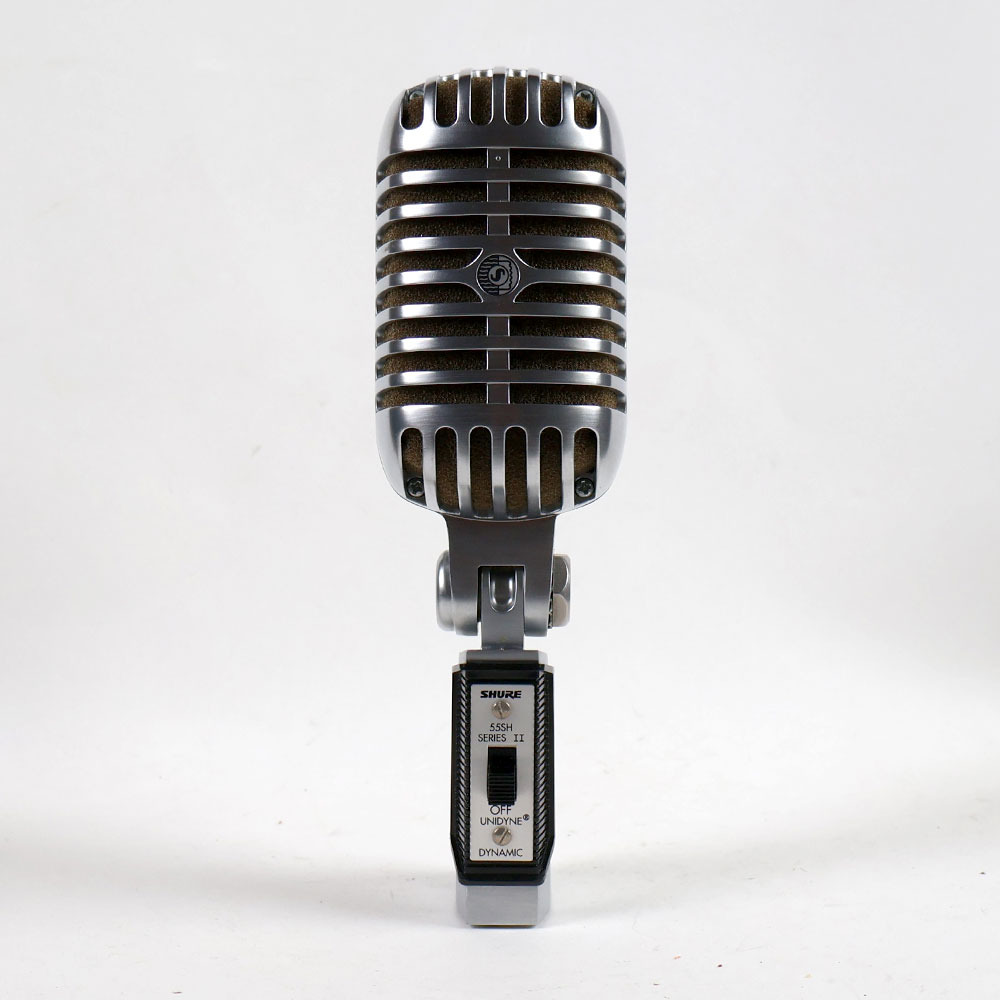 【中古】 SHURE シュア 55SH SERIES II ボーカル用ガイコツマイク 正面