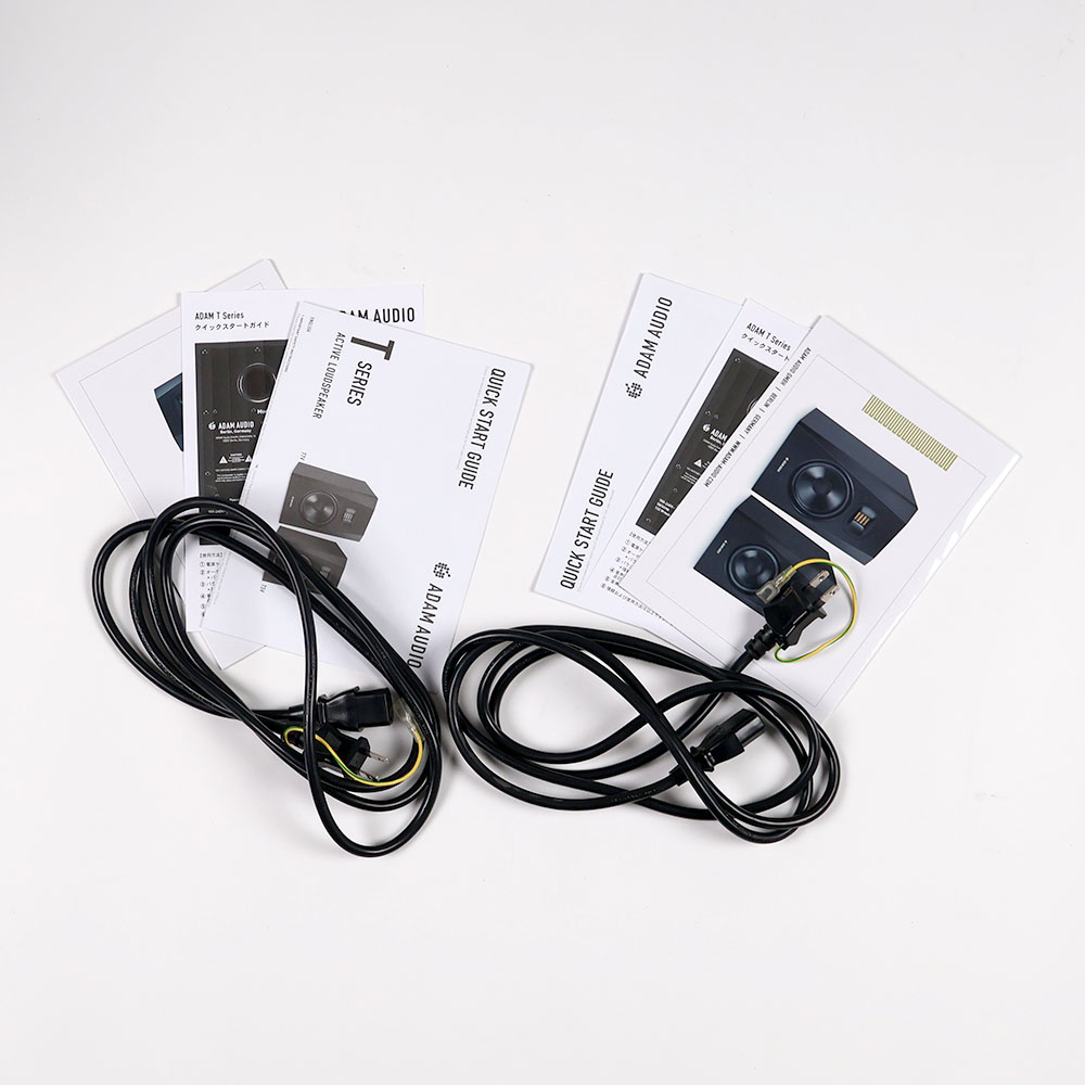 【中古】 モニタースピーカー ADAM AUDIO T5V ペア アダムオーディオ 1ペア（2台セット） 付属品