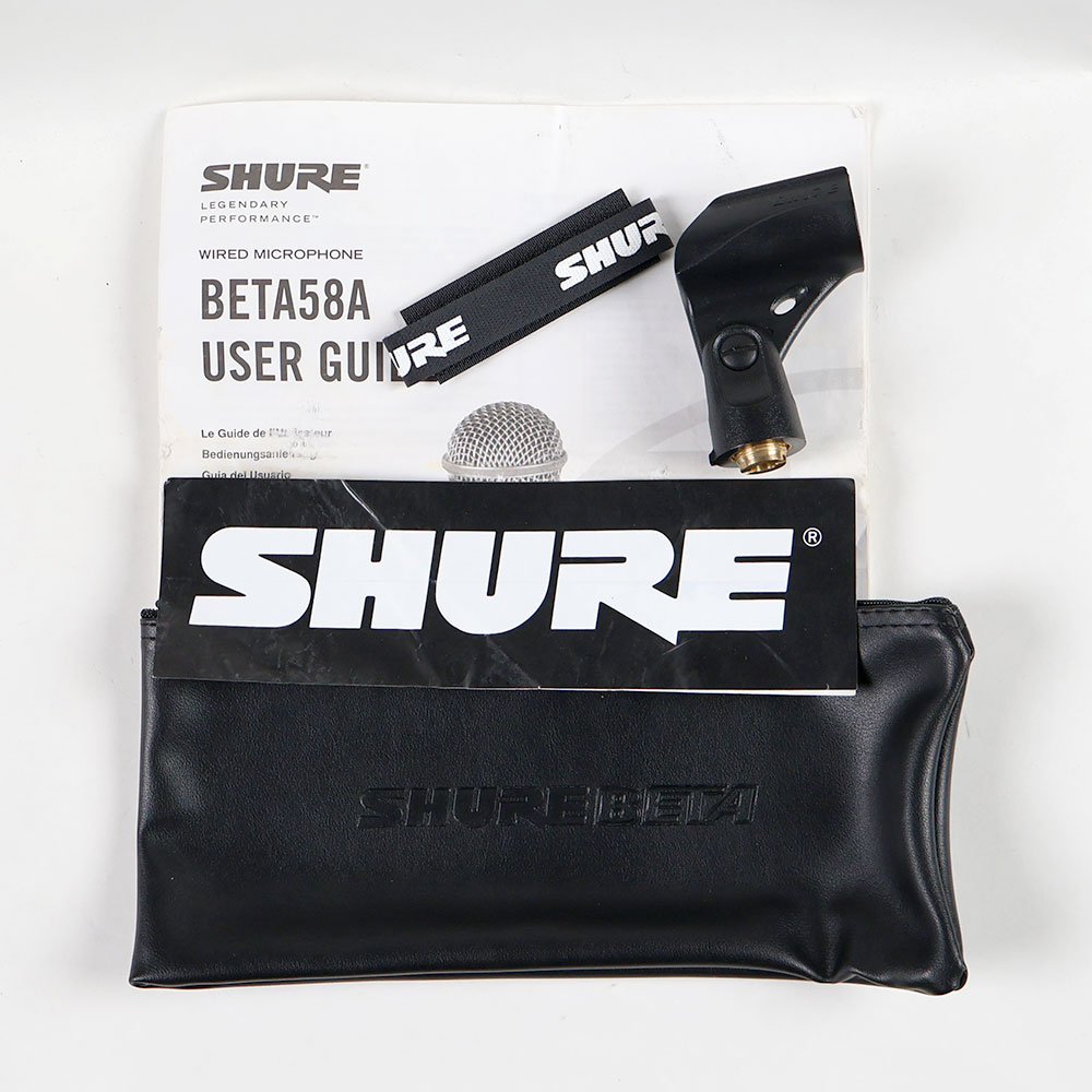 【中古】 マイク ダイナミックマイク シュアー SHURE BETA58A シュア マイクロフォン ベータゴッパ 付属品