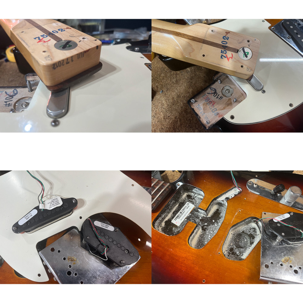 【中古】 エレキギター Fender American Standard Telecaster Mod. Rosewood Fingerboard 3-Color Sunburst 2012年製 Dimarzio ピックアップ DP417/DP418搭載 アメスタ フェンダー テレキャスター ネック、ピックアップ