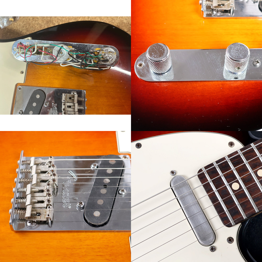 【中古】 エレキギター Fender American Standard Telecaster Mod. Rosewood Fingerboard 3-Color Sunburst 2012年製 Dimarzio ピックアップ DP417/DP418搭載 アメスタ フェンダー テレキャスター 金属パーツの劣化