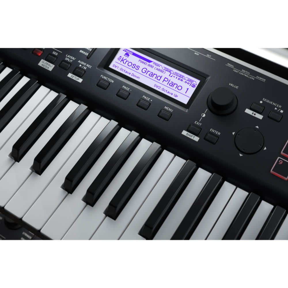 KORG KROSS2-61 DB ダークブルー シンセサイザー 61鍵 コルグ コントロールパネル画像2