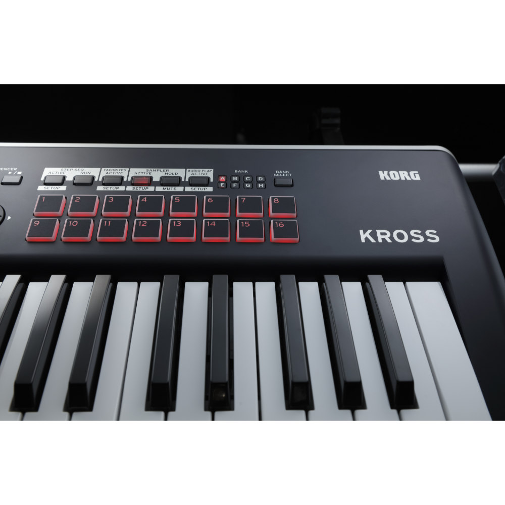 KORG KROSS2-61 DB ダークブルー シンセサイザー 61鍵 コルグ コントロールパネル画像4
