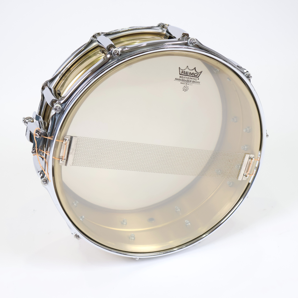 【中古】 スネアドラム パール Pearl SensiTone BRASS Custom Alloy 14x5 ブラスシェル 詳細画像