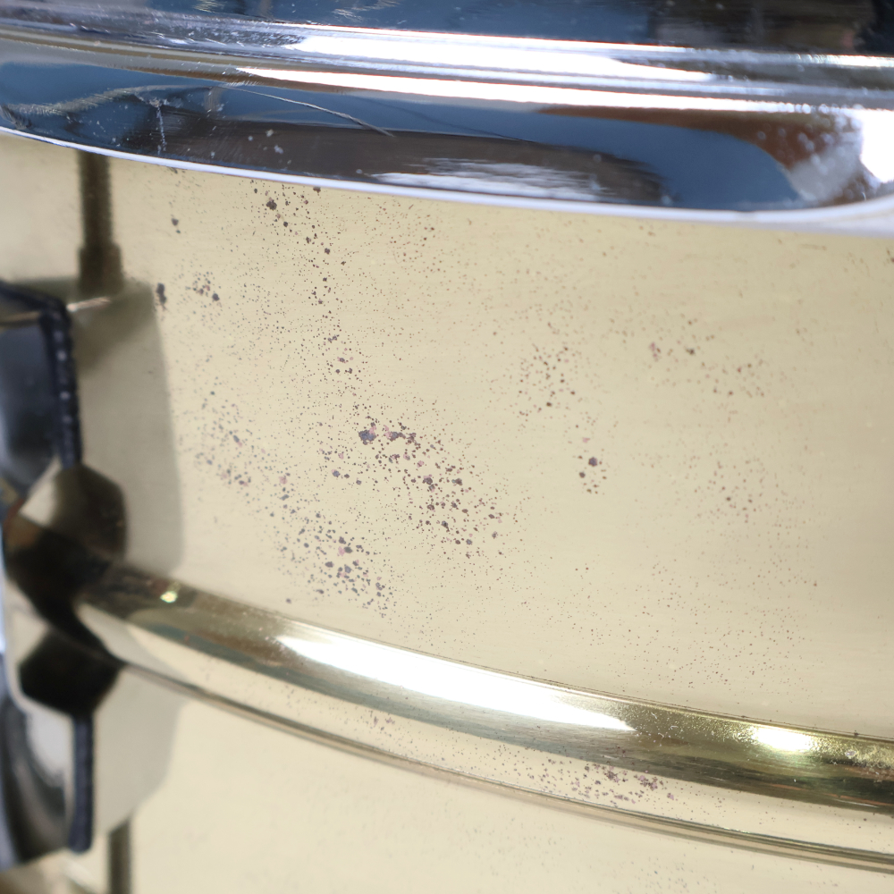 【中古】 スネアドラム パール Pearl SensiTone BRASS Custom Alloy 14x5 ブラスシェル 詳細画像