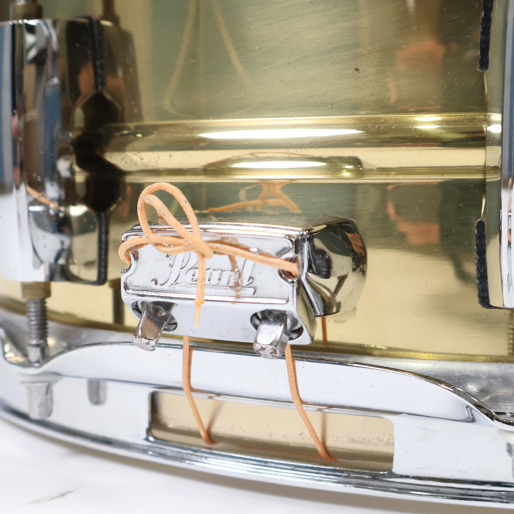 【中古】 スネアドラム パール Pearl SensiTone BRASS Custom Alloy 14x5 ブラスシェル 詳細画像