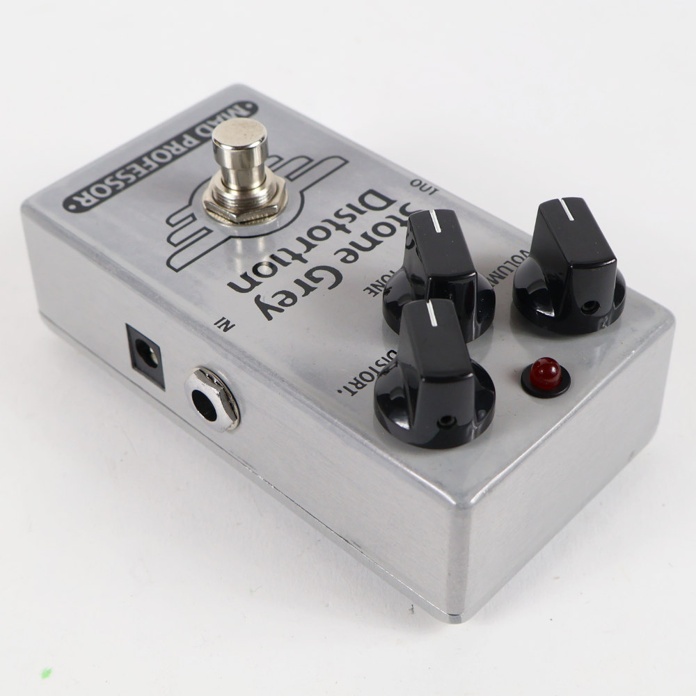 【中古】 ディストーション MAD PROFESSOR Stone Grey Distortion エフェクター 本体画像 斜め 