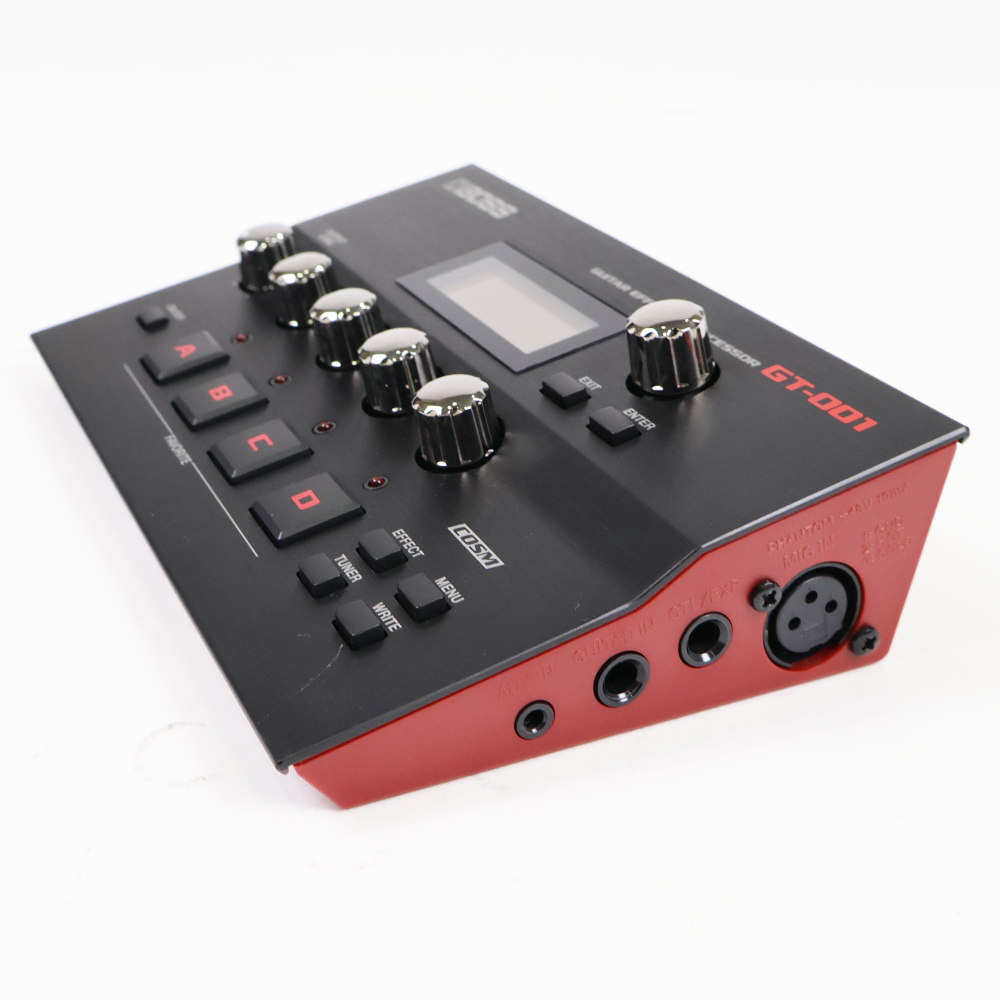 【中古】 ギター用マルチエフェクター BOSS GT-001 ボス マルチエフェクター 本体画像 斜め