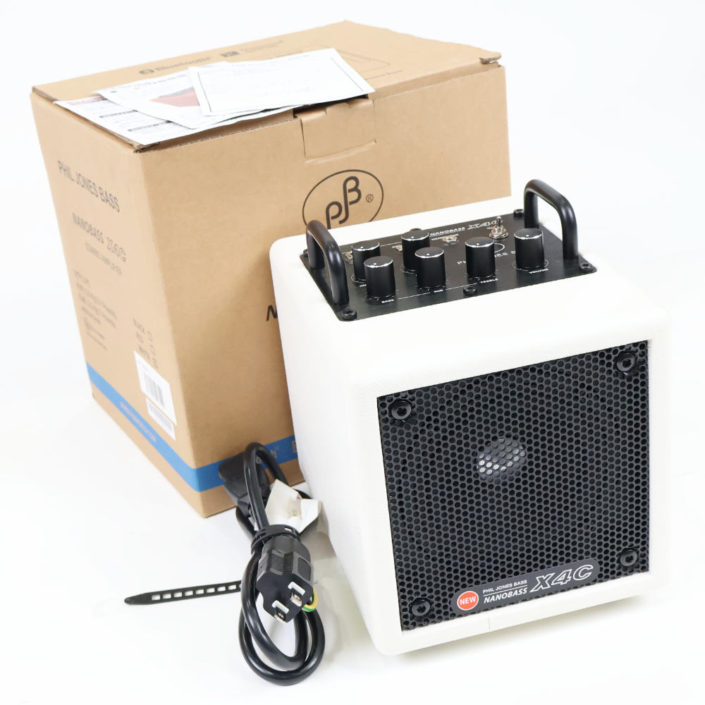 【中古】 PHIL JONES BASS NANOBASS X4C White 小型ベースアンプ コンボ USBモバイルバッテリー対応