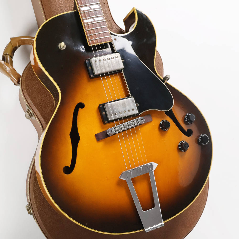 【中古】 エレキギター Gibson ES-175D Vintage SunBurst 1990年製 刻印ナンバードPAFピックアップ搭載 フルアコースティックギター ボディ画像 