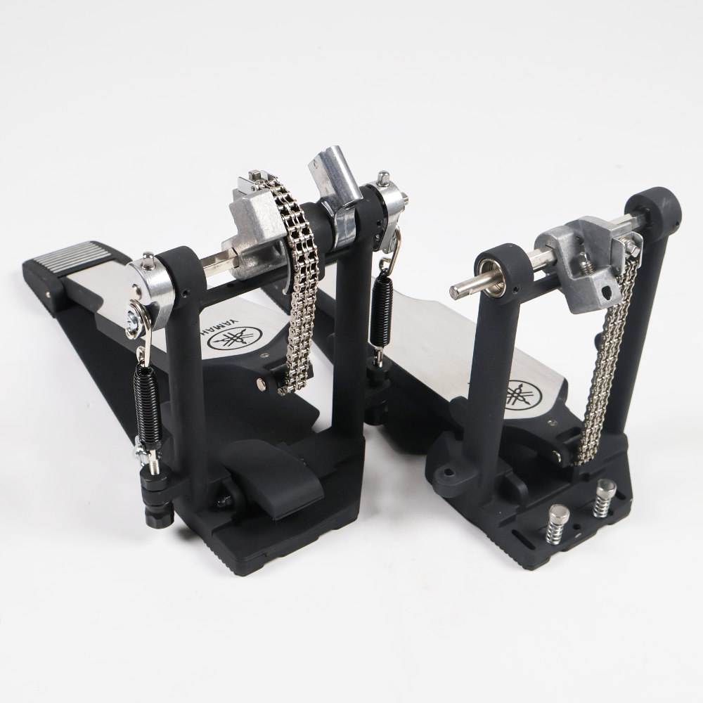 【中古】 ドラムツインペダル ヤマハ YAMAHA DFP8500C ドラムツインフットペダル 本体画像 斜め 