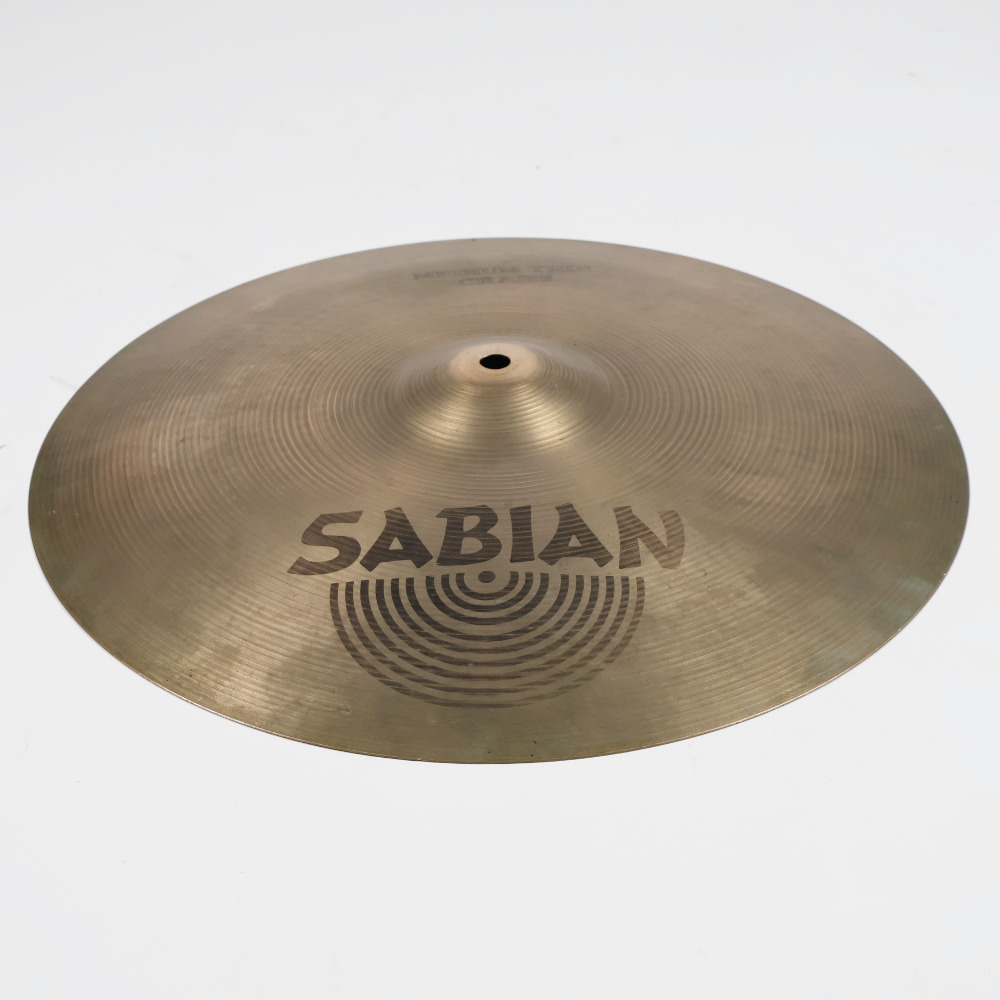 【中古】 クラッシュシンバル セイビアン SABIAN AA MEDIUM THIN CRASH 16インチ 本体画像 斜め 