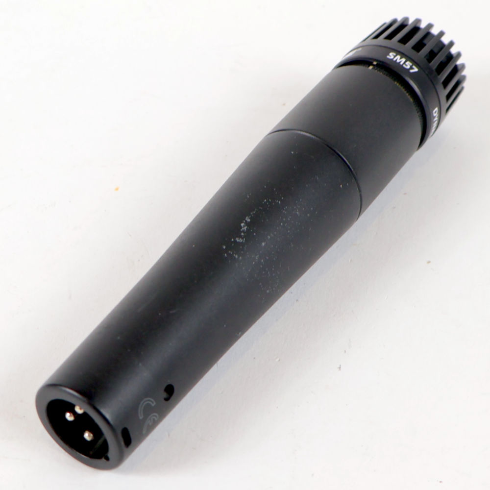 【中古】 マイク ダイナミックマイク 楽器用 SHURE SM57 シュアー 57 ゴーナナ シュア ハンドル側