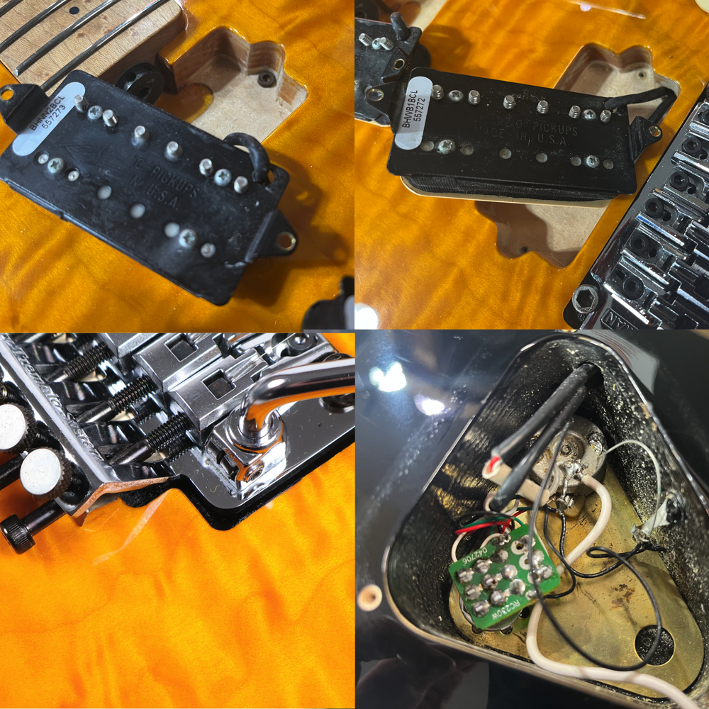 【中古】 エレキギター Music Man AXIS USA Translucent Gold 2011年製 ミュージックマン アクシス トランスゴールド ピックアップ