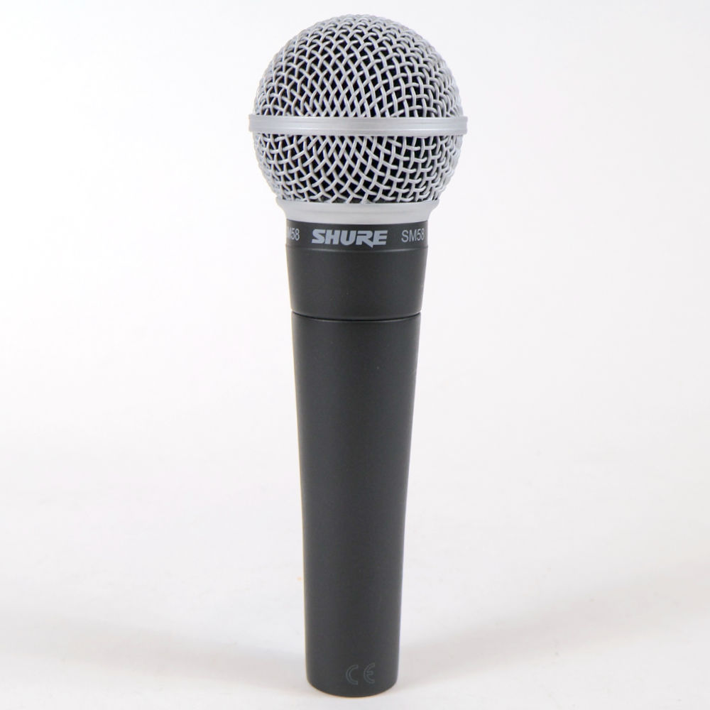 【中古】 マイク ダイナミックマイク SHURE SM58SE スイッチ付き  シュアー 58 ゴッパ シュア 背面