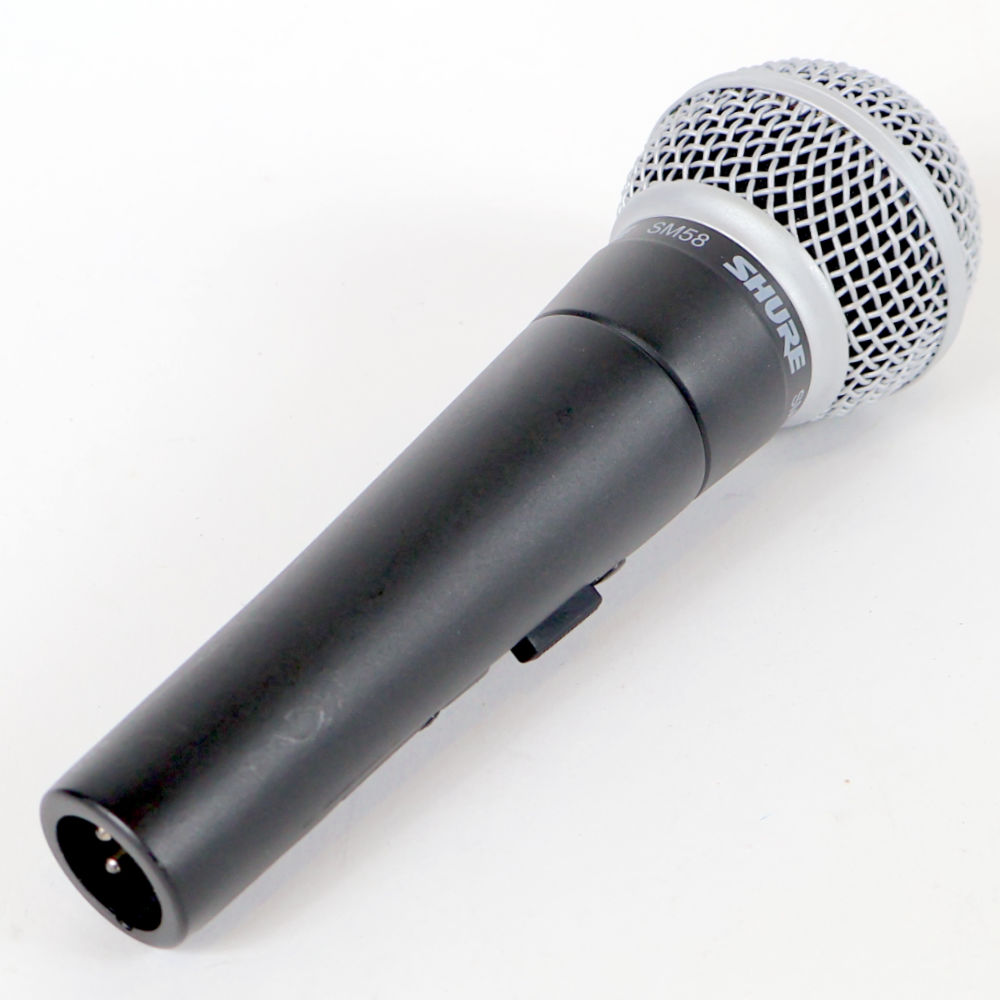 【中古】 マイク ダイナミックマイク SHURE SM58SE スイッチ付き  シュアー 58 ゴッパ シュア ハンドル側