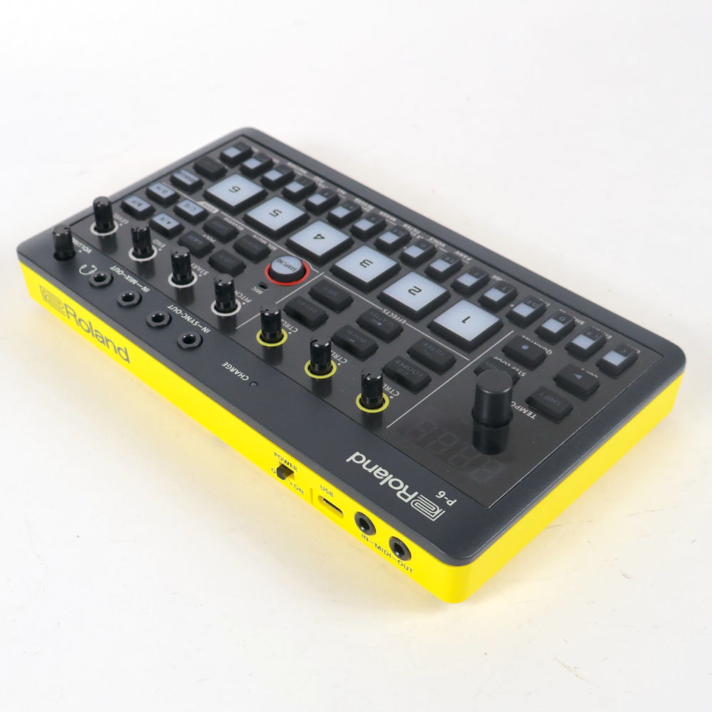 【中古】 サンプラー ローランド ROLAND P-6 CREATIVE SAMPLER AIRA COMPACT アイラコンパクト クリエイティブサンプラー P6 左サイド