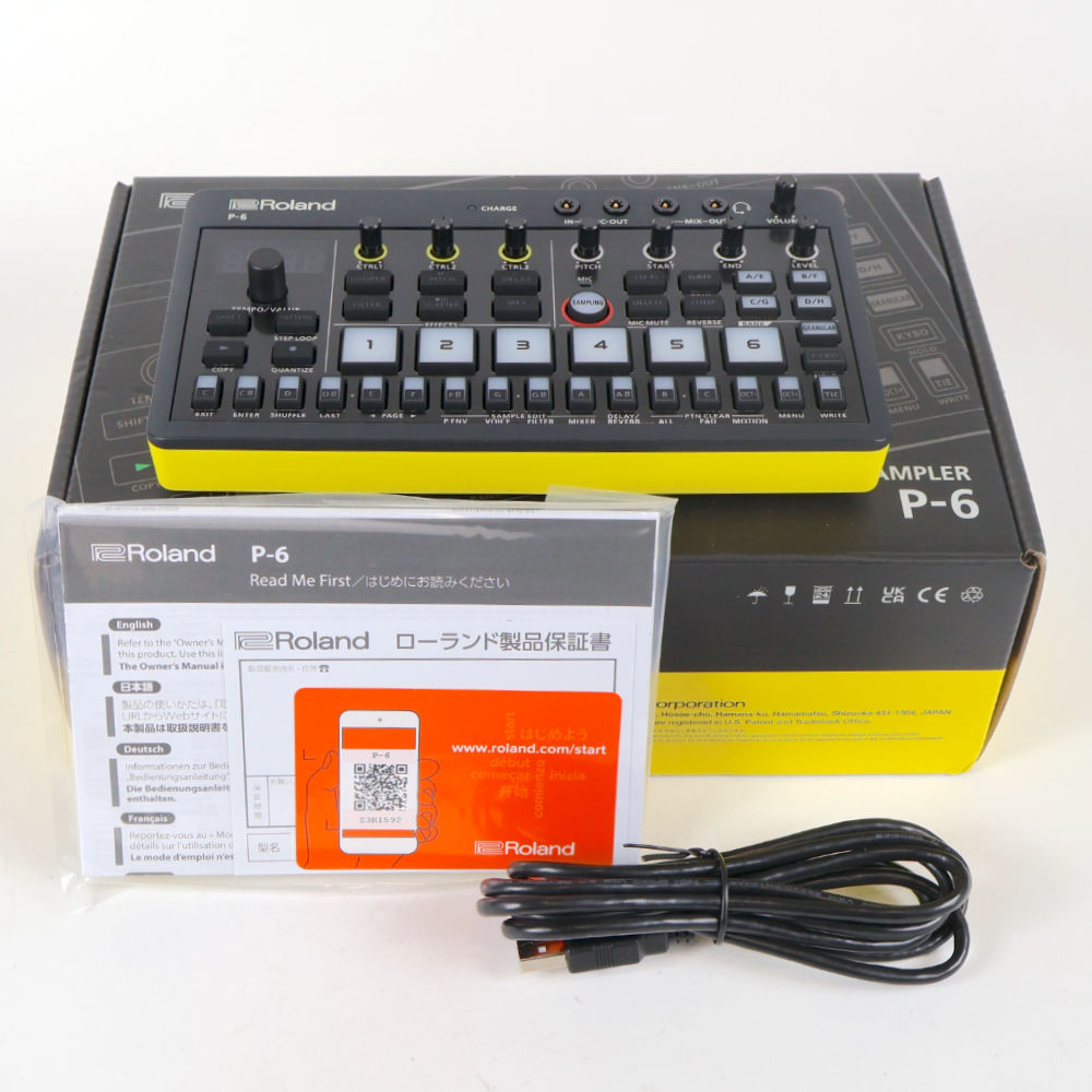 【中古】 サンプラー ローランド ROLAND P-6 CREATIVE SAMPLER AIRA COMPACT アイラコンパクト クリエイティブサンプラー P6 付属品