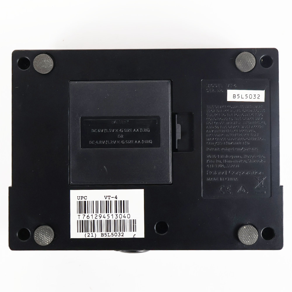 【中古】 ボイスエフェクト ボーカルエフェクター ROLAND VT-4 Voice Transformer ボイストランスフォーマー ローランド 本体画像 裏