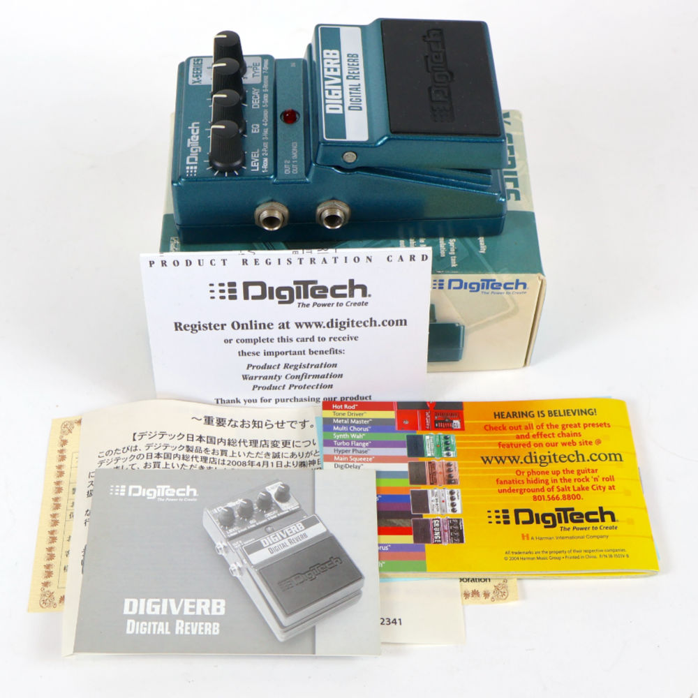 【中古】 リバーブ エフェクター DigiTech DIGIVERB DIGITAL REVERB デジテック ギターエフェクター 付属品