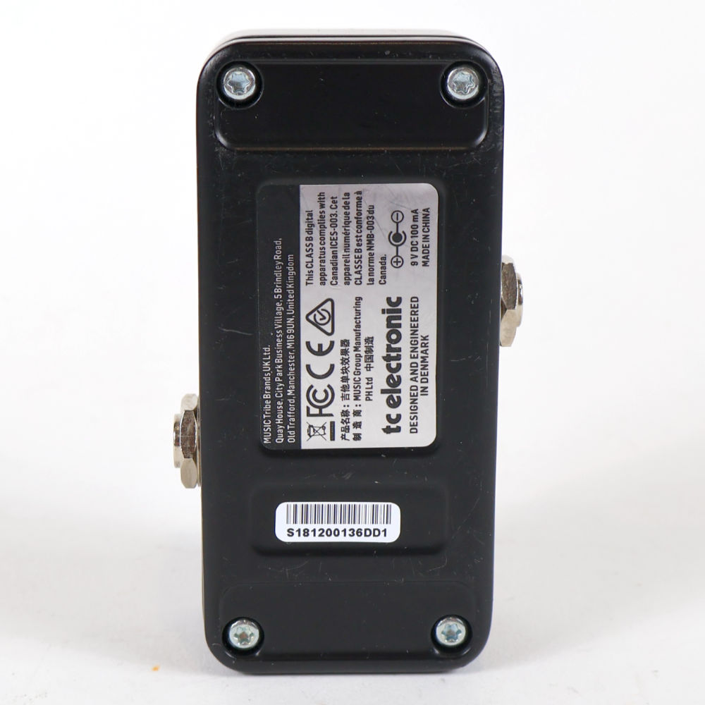 【中古】 tc electronic BODYREZ ギターエフェクター 裏面
