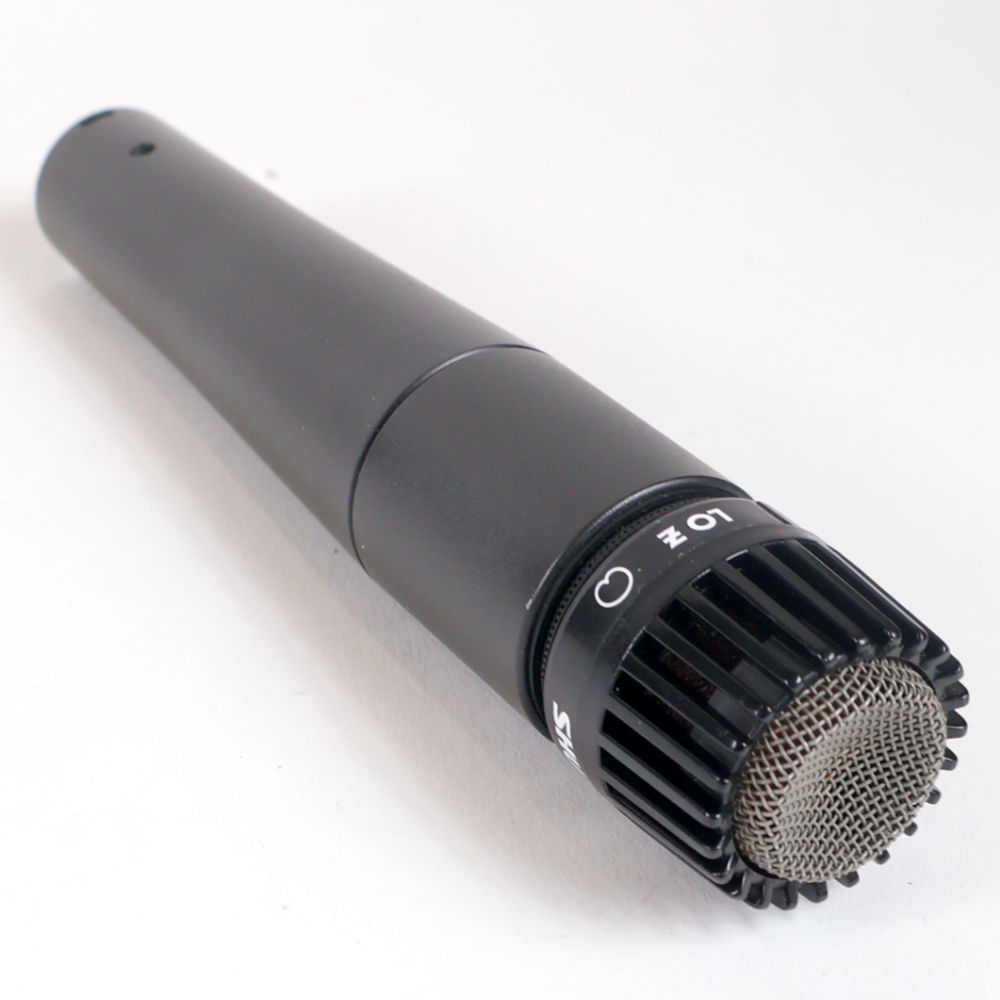 【中古】 マイク ダイナミックマイク 楽器用 SHURE SM57 シュアー 57 ゴーナナ シュア グリル側