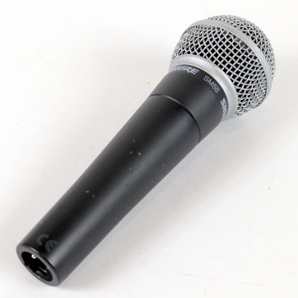 【中古】 マイク ダイナミックマイク SHURE SM58SE スイッチ付き  シュアー 58 ゴッパ シュア ハンドル側