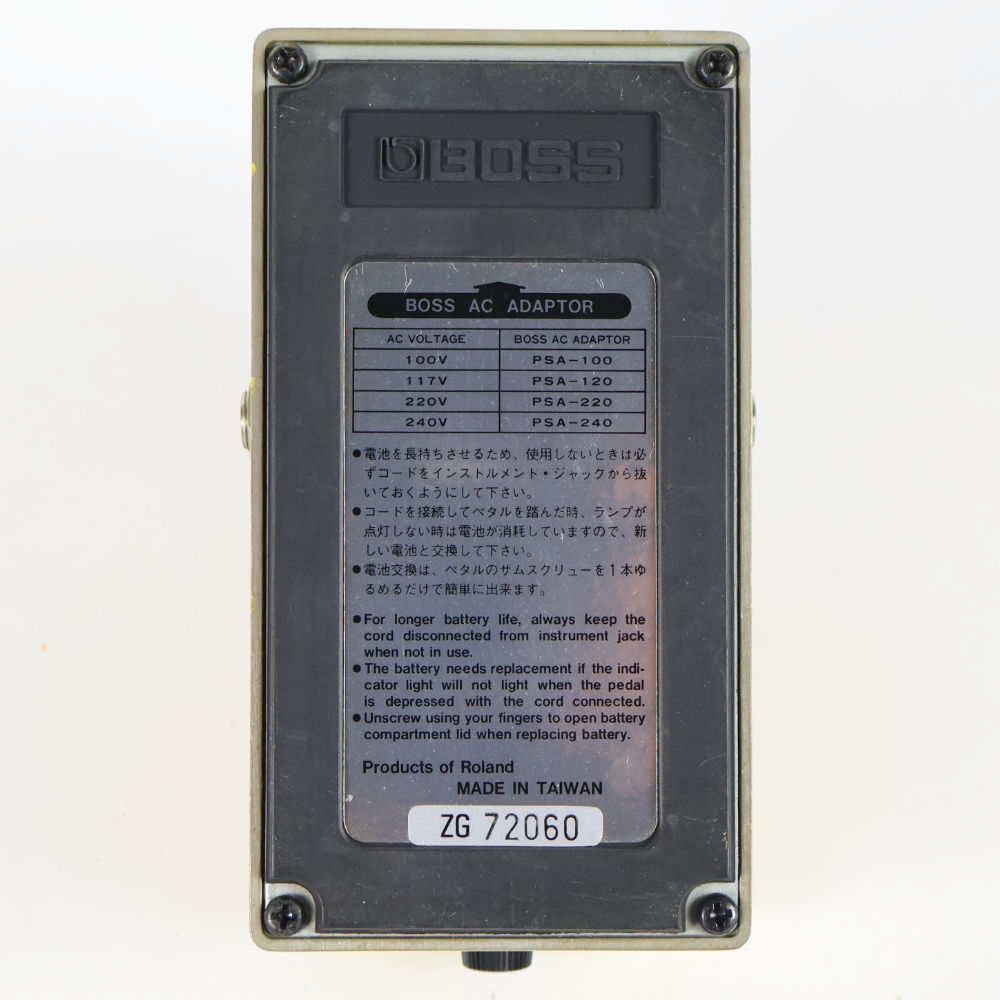 【中古】 ベースオーバードライブ エフェクター BOSS ODB-3 Bass OverDrive ベースエフェクター 本体画像 裏 