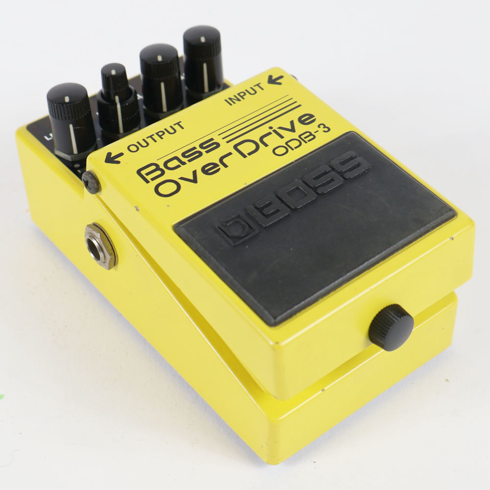 【中古】 ベースオーバードライブ エフェクター BOSS ODB-3 Bass OverDrive ベースエフェクター 本体画像 斜め 