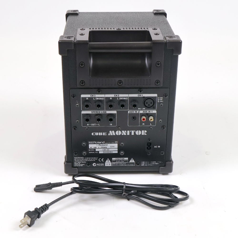 【中古】モニタースピーカー ROLAND CM-30 ポータブルミキシングモニター 背面