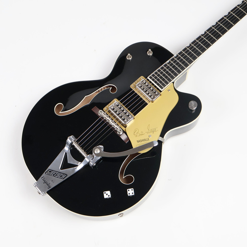 GRETSCH グレッチ G6120-BSNV BK Brian Setzer Signature Nashville with Bigsby Black ブライアン セッツァー シグネチャー エレキギター ボディトップ