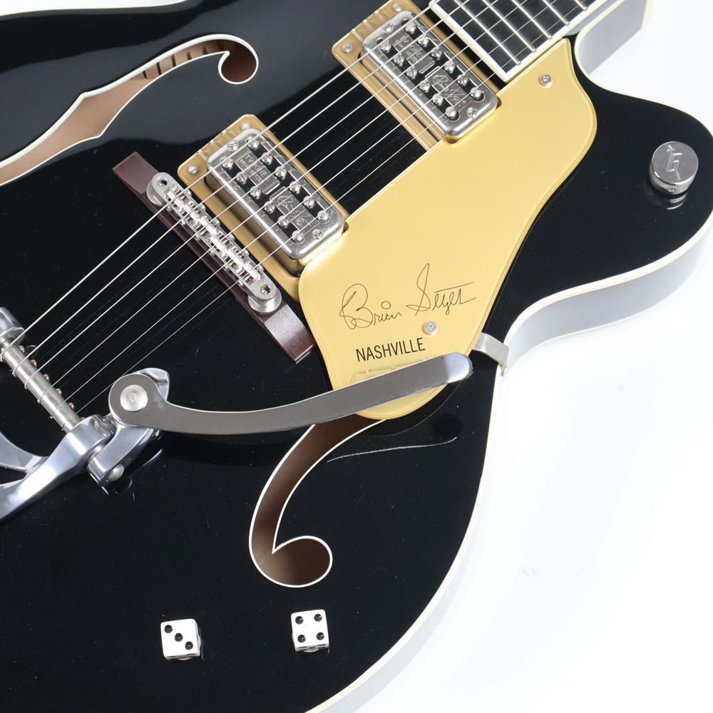 GRETSCH グレッチ G6120-BSNV BK Brian Setzer Signature Nashville with Bigsby Black ブライアン セッツァー シグネチャー エレキギター ピックガード