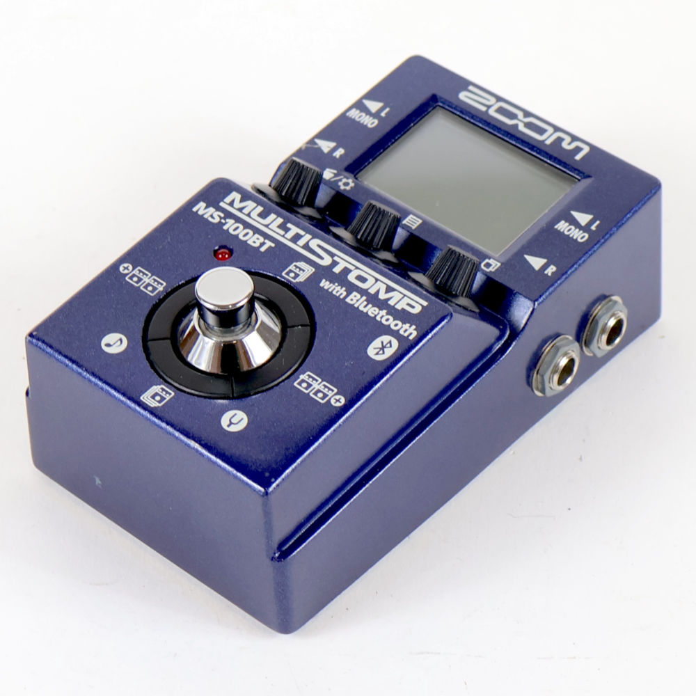 【中古】 マルチエフェクター ZOOM MultiStomp MS-100BT ズーム ギターエフェクター 右サイド
