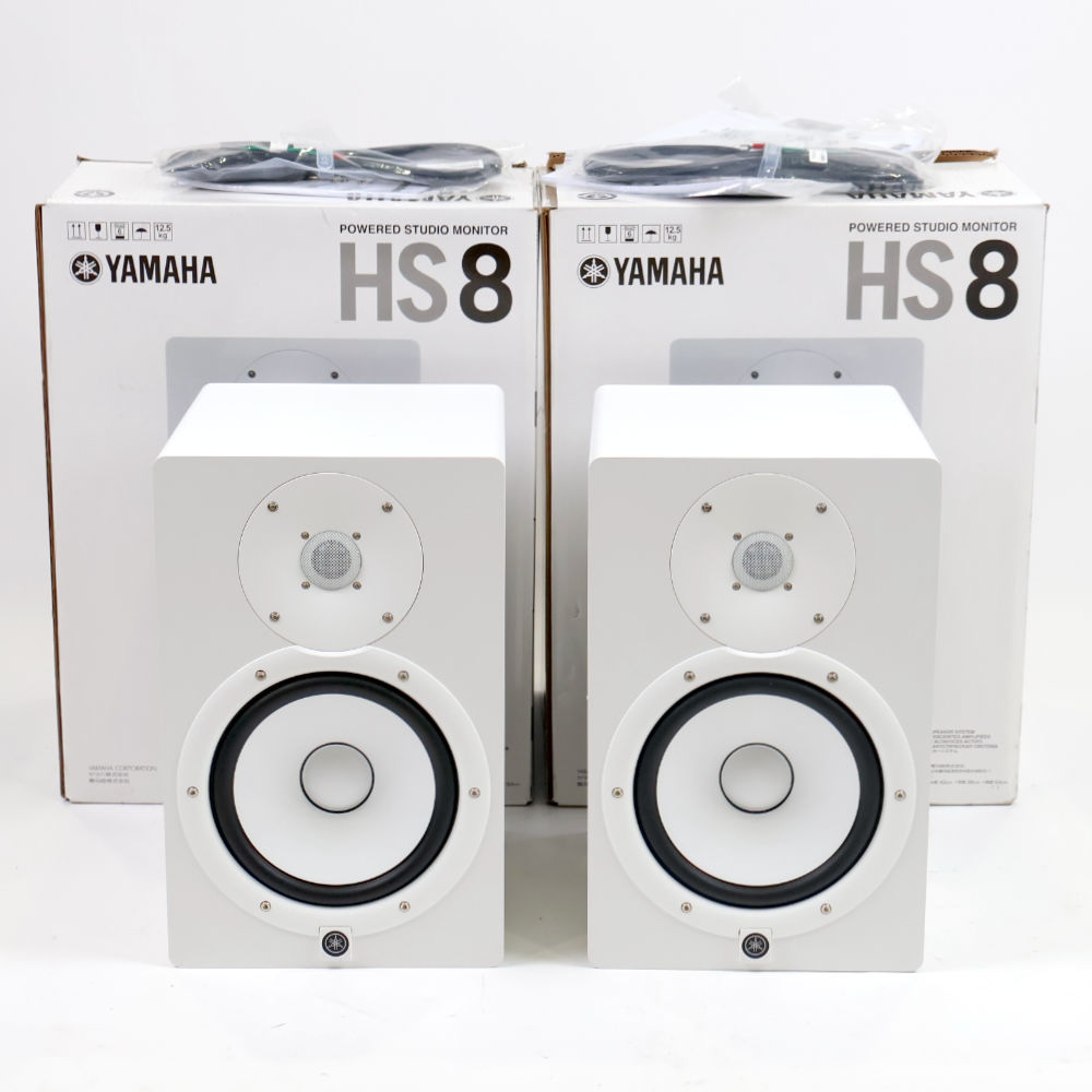 【中古】 ヤマハ YAMAHA HS8W ペア パワードスタジオモニタースピーカー