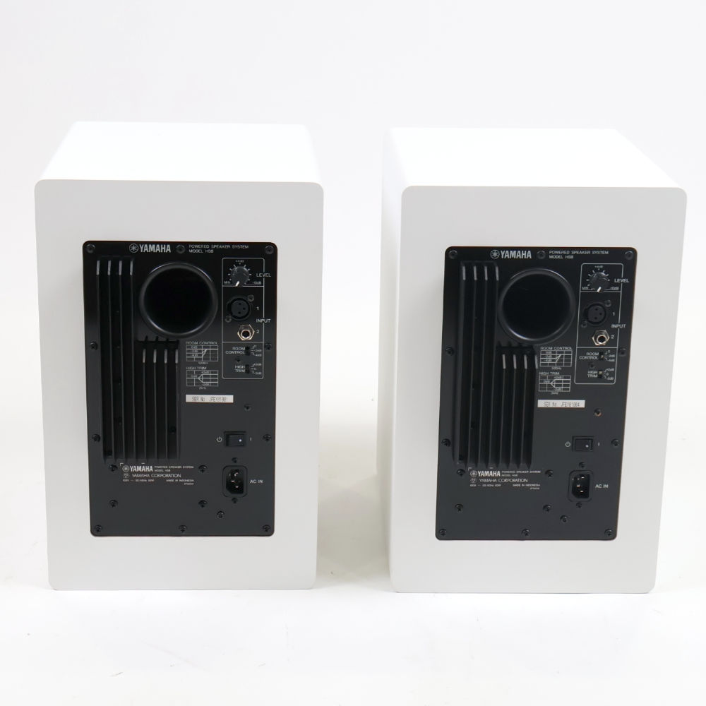 【中古】 ヤマハ YAMAHA HS8W ペア パワードスタジオモニタースピーカー 裏面