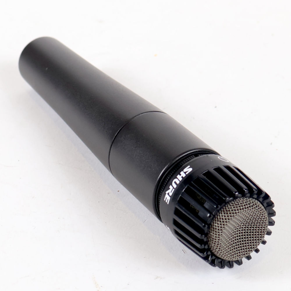 【中古】 マイク ダイナミックマイク 楽器用 SHURE SM57 シュアー 57 ゴーナナ シュア グリル側