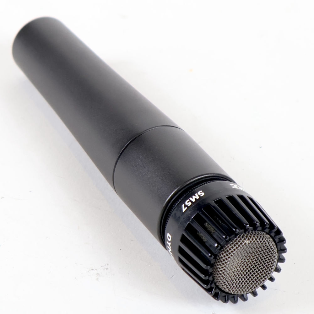 【中古】 マイク ダイナミックマイク 楽器用 SHURE SM57 シュアー 57 ゴーナナ シュア グリル側