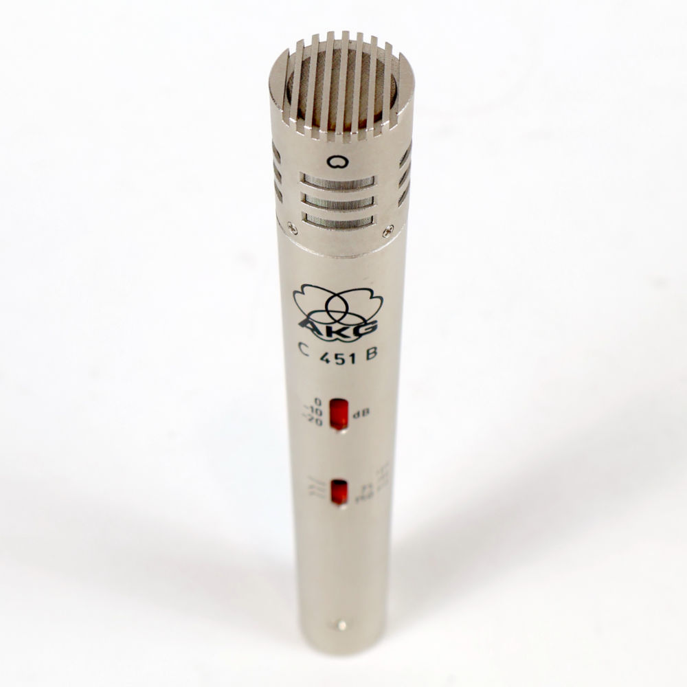 【中古】 マイク AKG C451B コンデンサーマイクロフォン 451 シゴイチ アカゲ グリル側