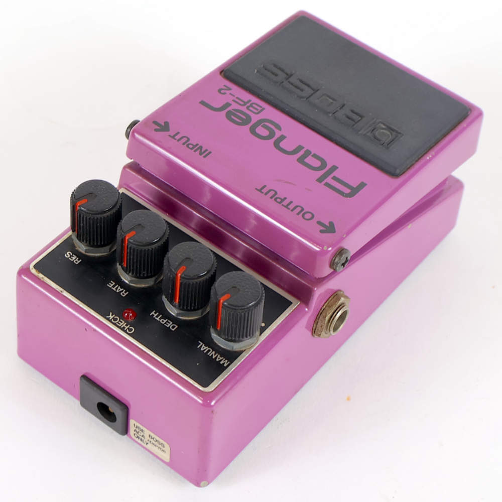 【中古】 フランジャー BOSS BF-2 Flanger Made in Japan ボス ギターエフェクター 左サイド