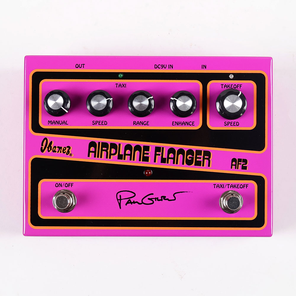 【中古】 フランジャー エフェクター IBANEZ AF2 Paul Gilbert Signature Airplane Flanger Guitar Effects Pedal 正面