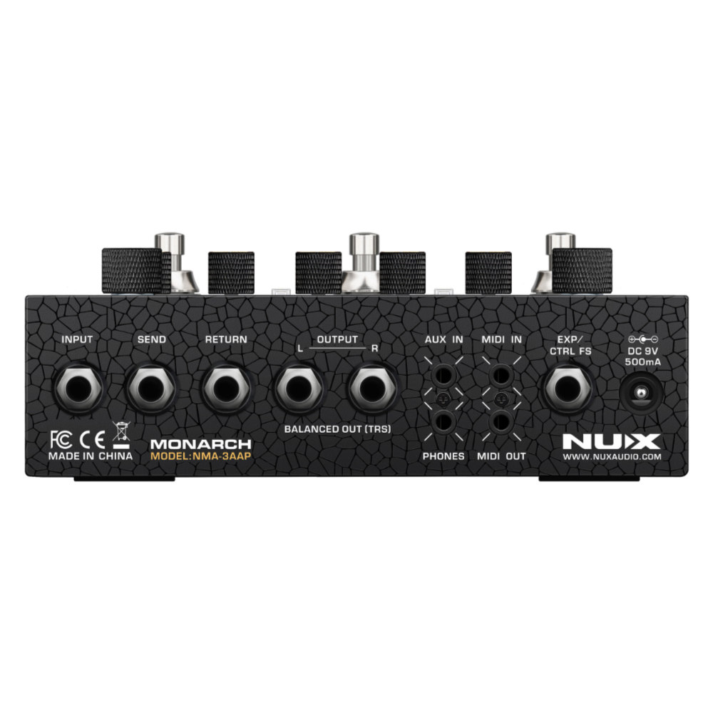 NUX ニューエックス Amp Academy Stomp アンプモデラー マルチエフェクター ギターエフェクター リア画像